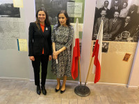 WOCCU President and CEO Elissa McCarter LaBorde (left) with Kasa Stefczyka President Joanna Mędrzecka