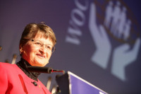 WOCCU Director Penny Reeves of Canada was Tuesday's Master of Ceremonies.