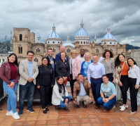 Group picture of the EIP study tour participants in Ecuador